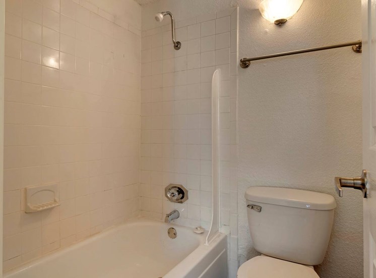 Bathroom with Tiled Shower with Bathtub